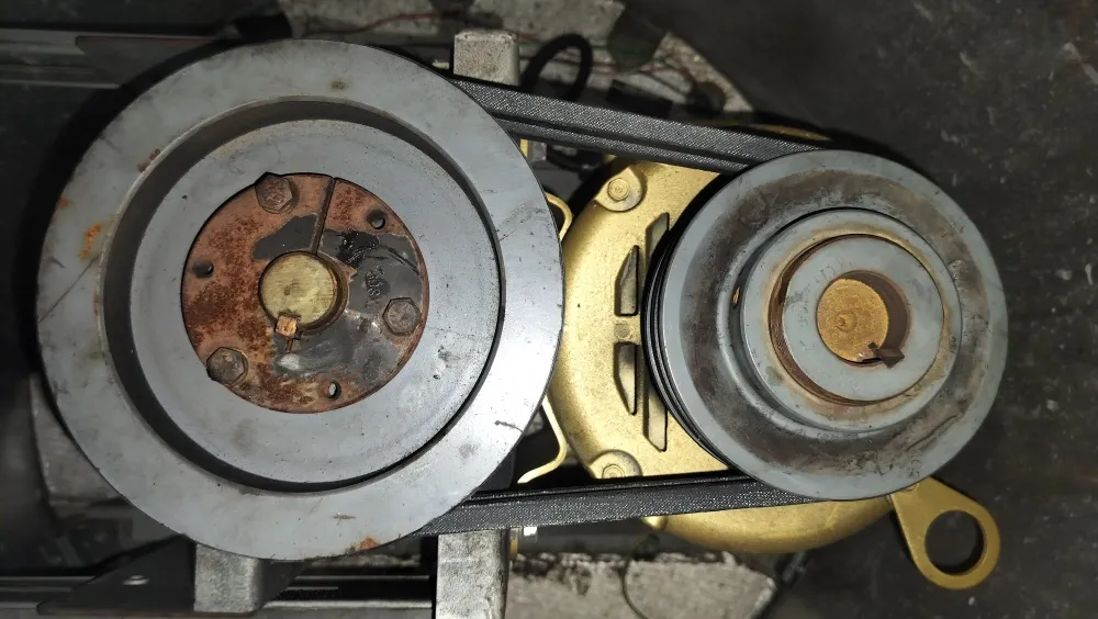 New Belt Replacement with Correct Motor Adjustment for Correct Belt Tension