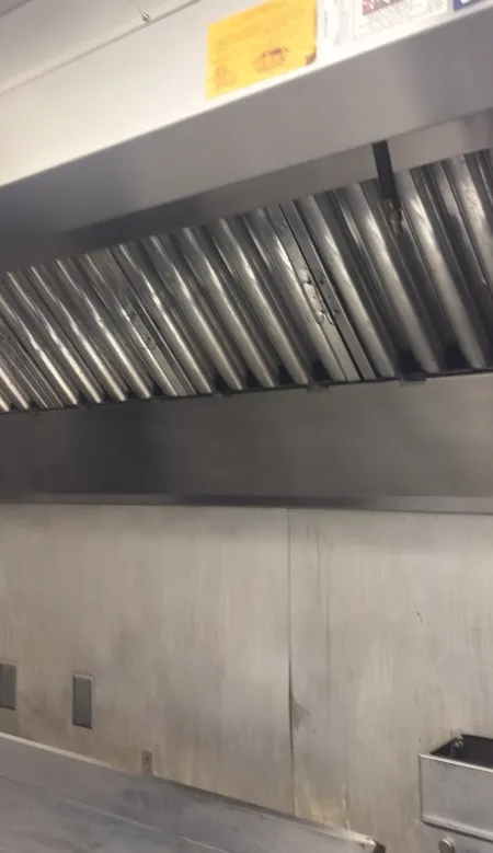 Cleaned and Certified Food Truck Hood and Hood Filters