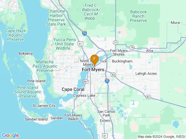 Fat Free Inc Fort Myers Location Map