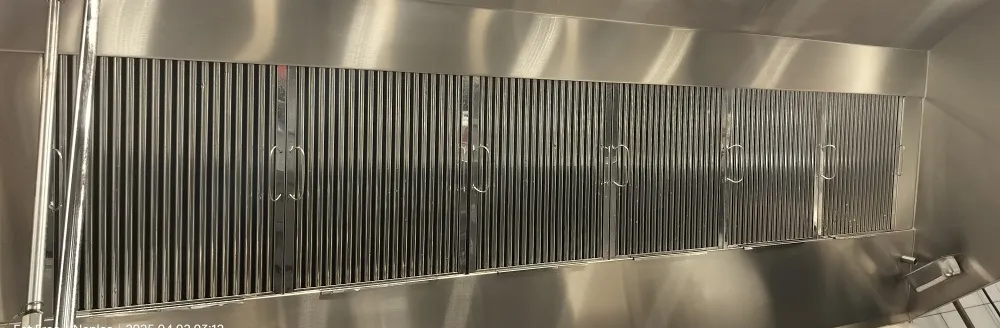 Cleaned Hood Filters