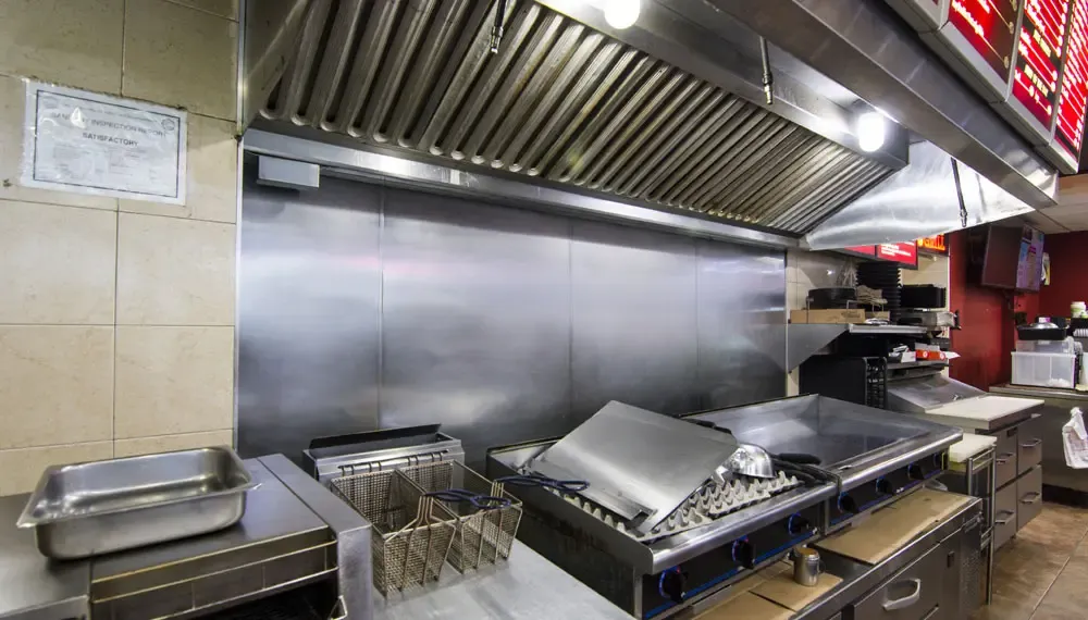 Commercial Kitchen Vent Before and After Cleaning and Certification